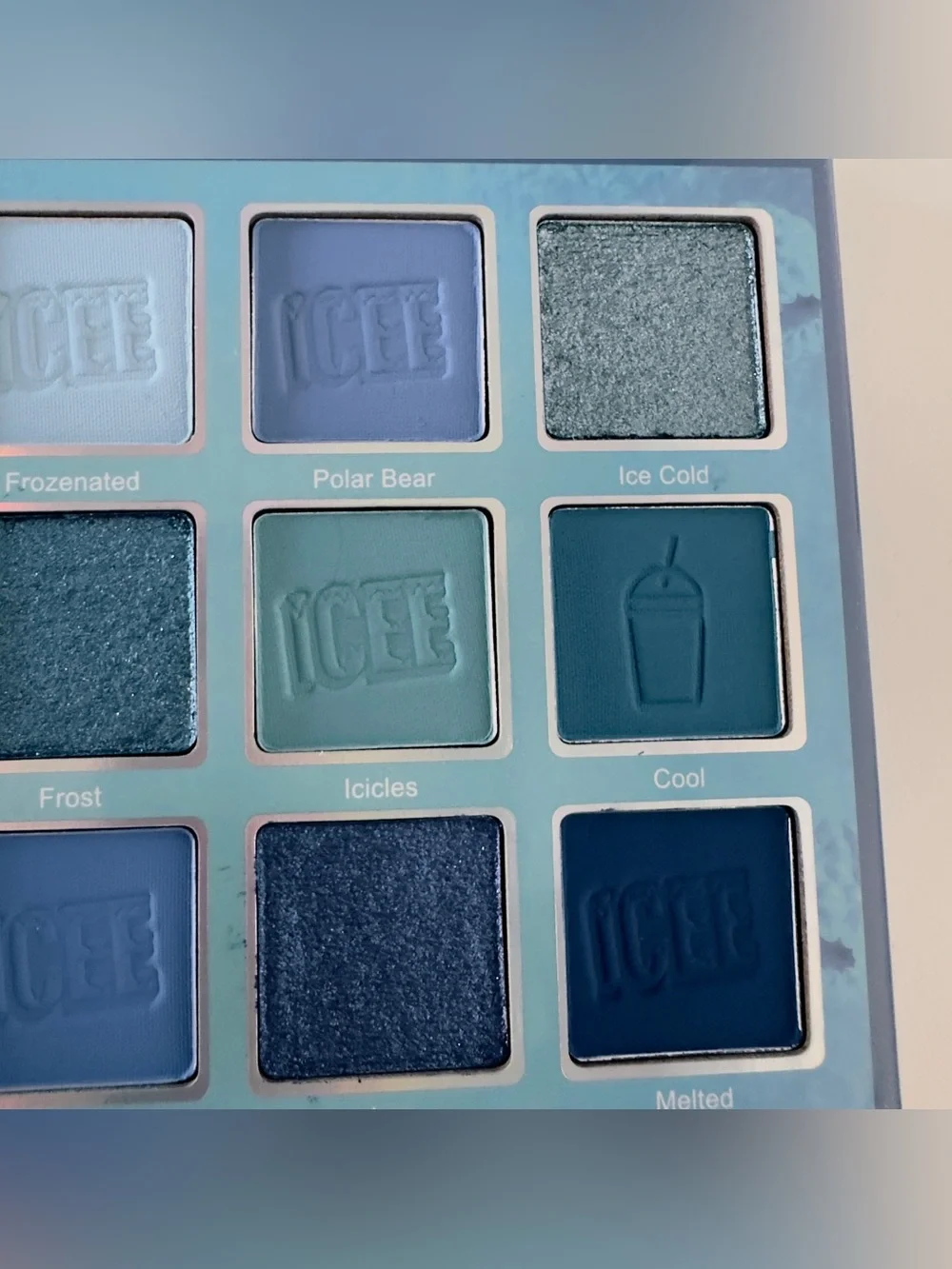 New Glamlite x ICEE Blue Raspberry Eyeshadow Palette